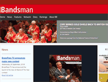 Tablet Screenshot of britishbandsman.com